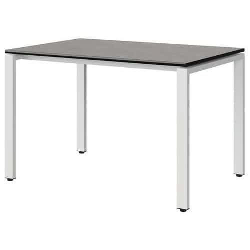 Table Malibu 120x80 cm pieds soudés stratifié chant surmoulé Manutan Expert