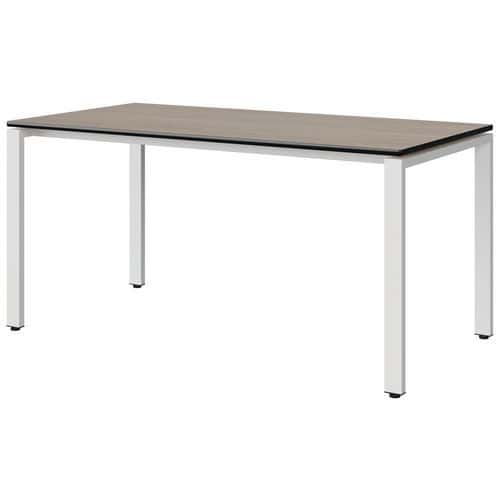 Table Malibu 160x80 cm pieds soudés stratifié chant surmoulé Manutan Expert