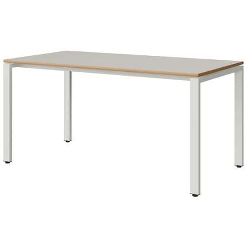 Table Malibu 160x80 cm pieds soudés - stratifié chant alaisé - Manutan Expert