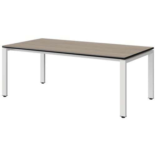 Table Malibu 160x80 cm 4 pieds strat. antibruit chant surmoulé Manutan Expert