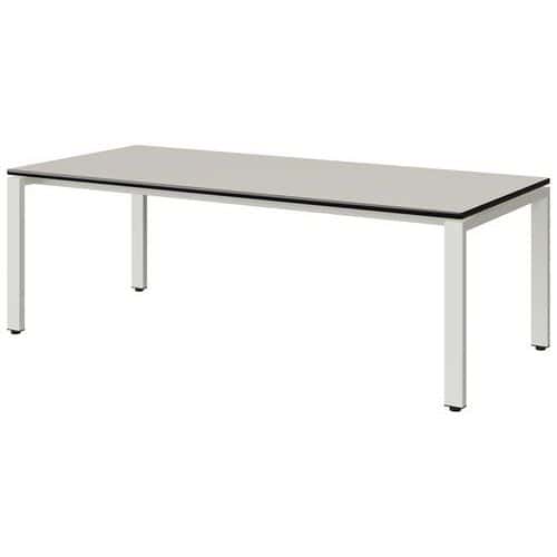 Table Malibu 180x80 cm pieds soudés stratifié chant surmoulé Manutan Expert