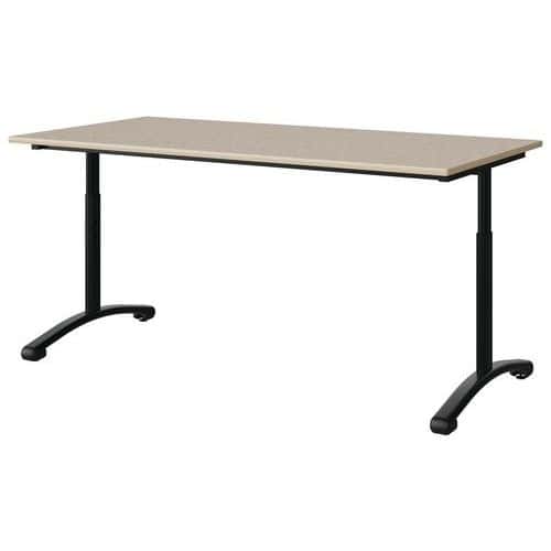 Table Malibu 160x80cm réglable T3/T6 DL strat isoson surmoulé Manutan Expert