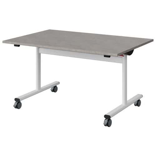 Table Malibu rabattable 120x80cm - stratifié chant ABS - Manutan Expert