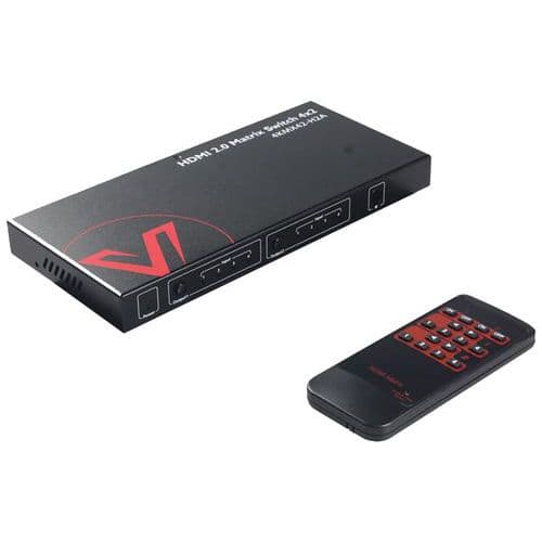 Sélecteur matrice HDMI EZH-242X 4x2 audio EZtech Eztek