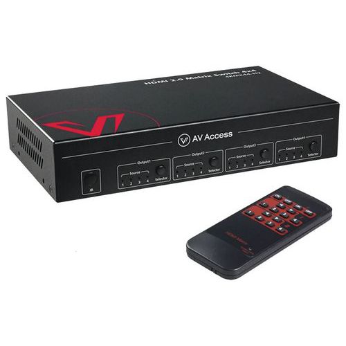 Sélecteur matrice HDMI EZH-244X 4x4 audio EZtech Eztek