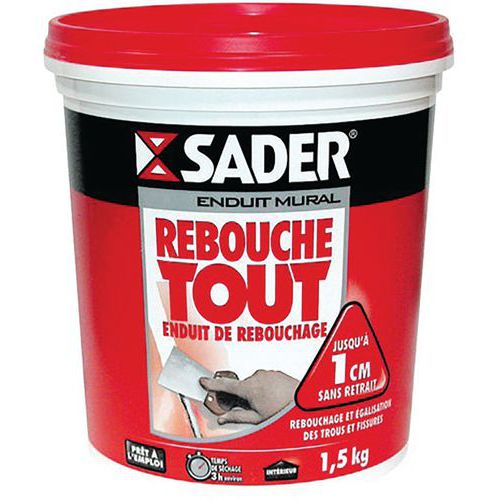 Enduit Rebouche Tout Pate 1.5Kg Sader - Sader