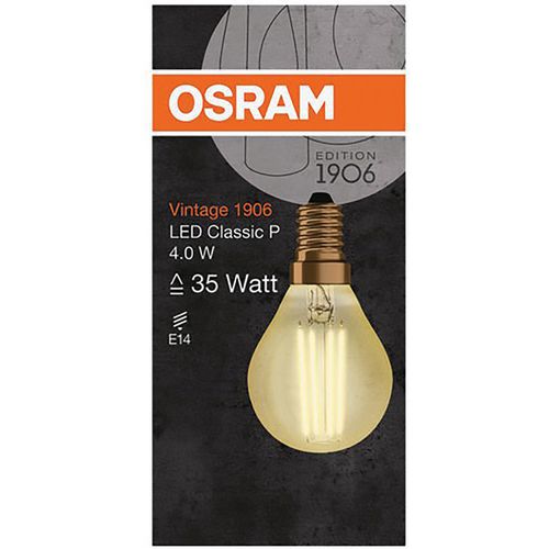 1906 SPH CLAIR FILA.OR 4W E14 CHD BT1 - OSRAM