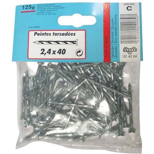 POINTE TORS.TP AC.ZING.60X3.0MM 130G - VYNEX