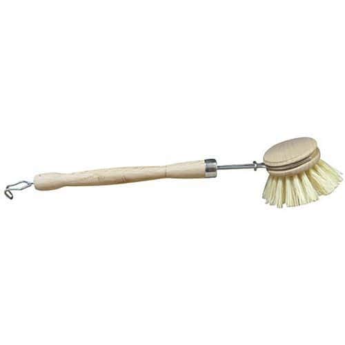 Brosse Vaisselle Bois Rond Fibre Natur - Thomas