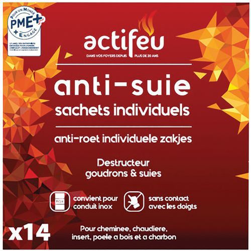 Anti Suie Actifeu Dose Individuel. X14 - Actifeu