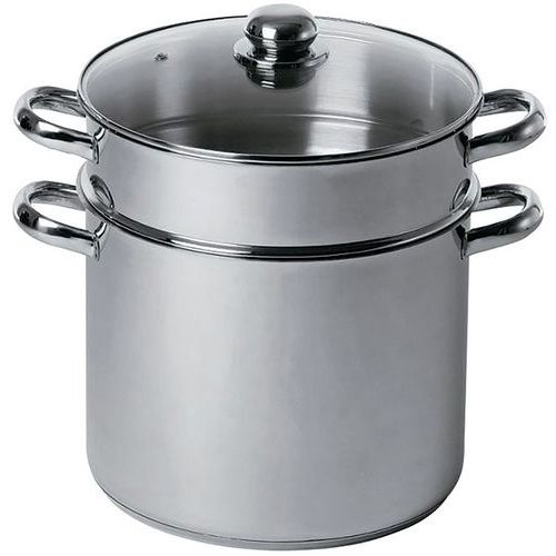 Couscoussier Inox 9L D.24Cm T/Feux - Baumalu