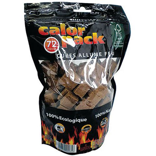 Allume Feu Blocs Bruns 72Pcs - Calor Pack