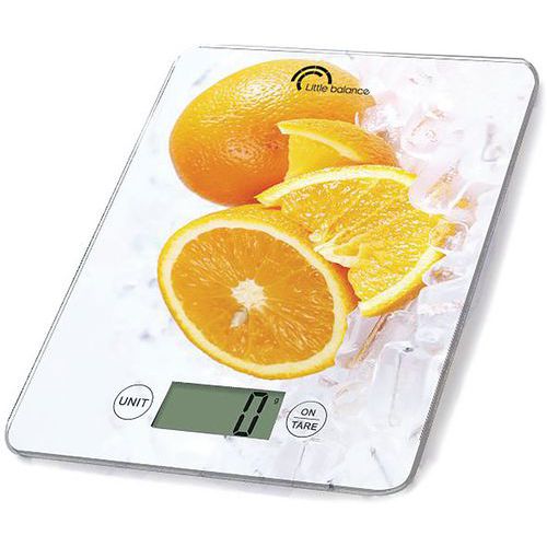 Balance Menag.Elec. 5Kg Orange Glacee - Little Balance