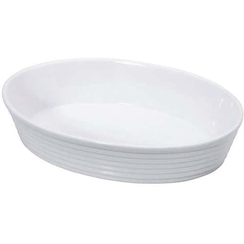 Plat A Four Ovale 26Cm Porcelaine Blc - Kuchenprofi