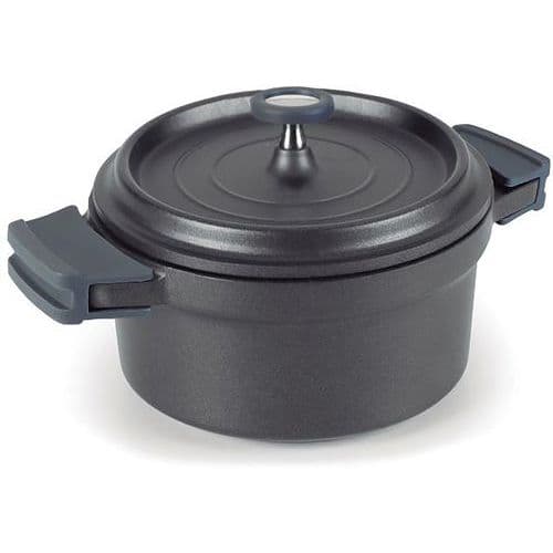 Cocotte Fonte Alu Revetue Noir Rd 28Cm - Lacor