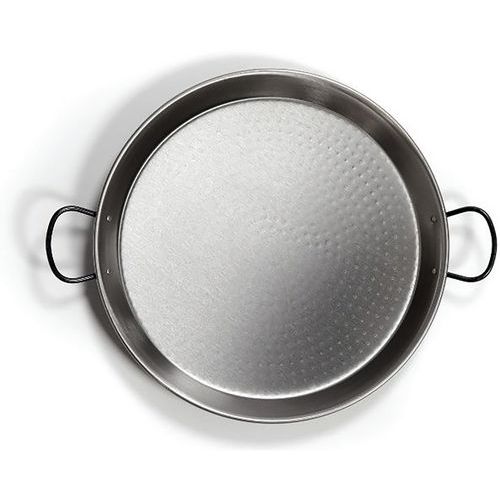 Plat Paella Profond Acier Poli 50Cm - La Valenciana