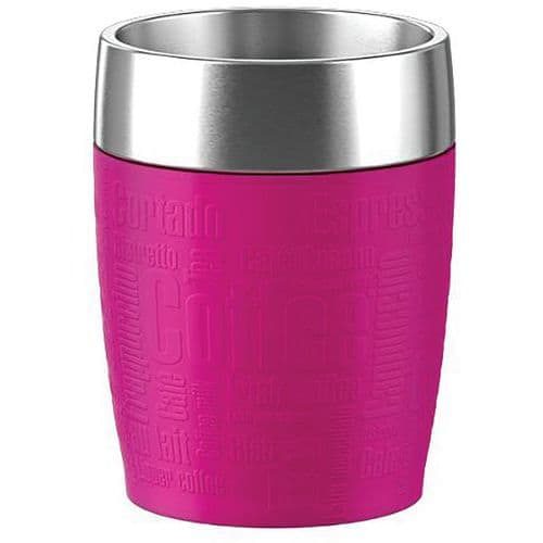 Travel Cup 0L20 Inox/Framboise - Emsa