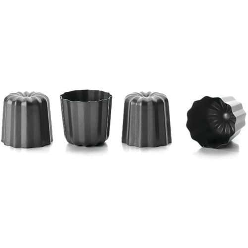 Moules Canneles X4 Moka 6Cm - Ibili