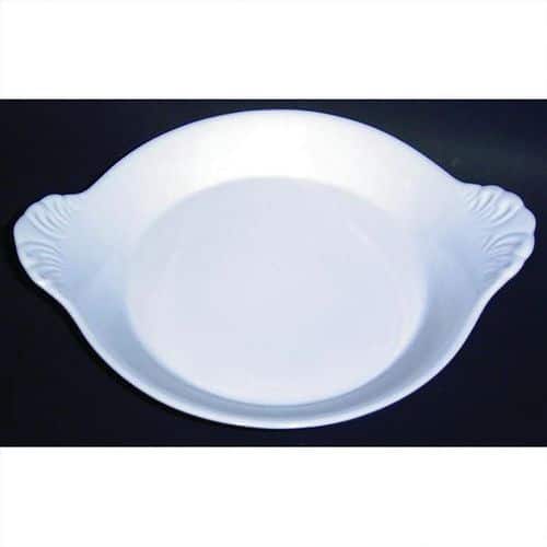 Plat Rond Oreilles 17.5X14 Cm Blanc - Girard