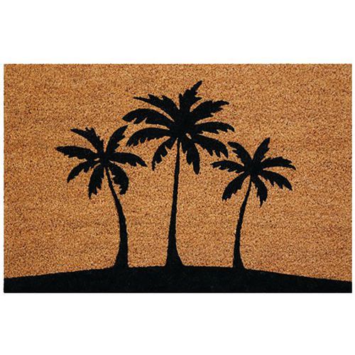 Tapis Coco Naturel Pvc 40X60Cm Palmier - Idmat