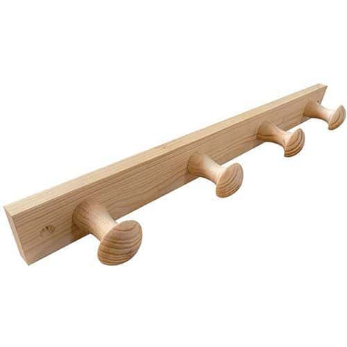 Porte-Manteau Bois De Pin 4 Tetes - Inofix