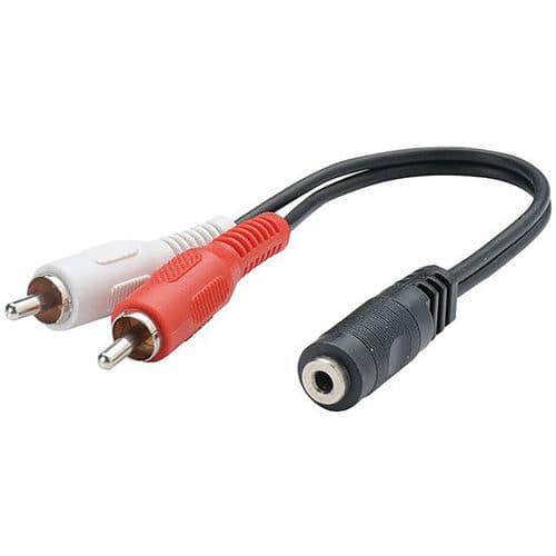 Adaptateur 2Rca M/Jack 3.5Mm 20Cm - Erard Connect