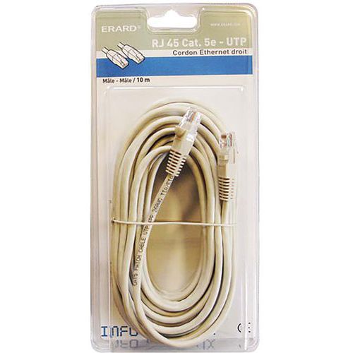 Cordon Rj45 Cat.5E 10M              Sc - Erard Connect