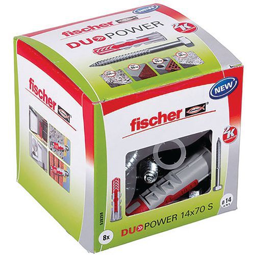 Cheville Duopower 14X70 Vis X8 Pcs - Fischer Fixation