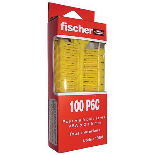 Cheville P  8C Rouge Sc 100P - Fischer Fixation