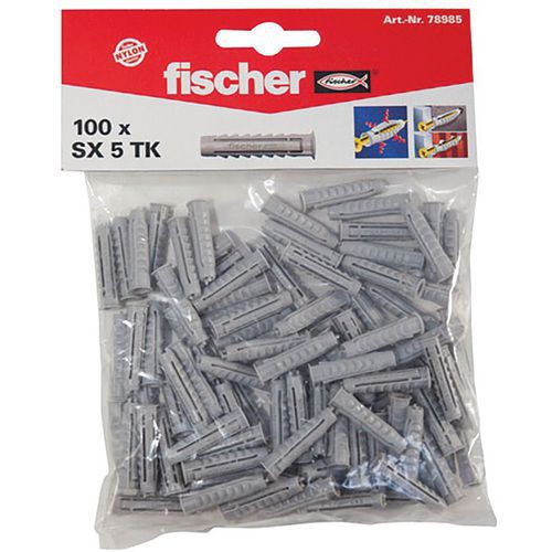 Cheville Sx  5Tk Sachet 100P. - Fischer Fixation