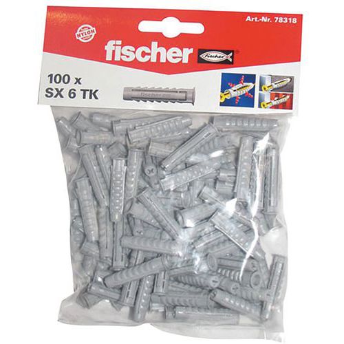 Cheville Sx  6Tk Sachet 100P. - Fischer Fixation