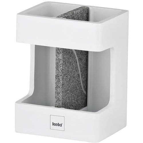 Gobelet Brosse Dent Cube Blanc Pierre - Kela