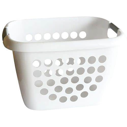 Corbeille A Linge 28L Bi Matiere Blc/G - Laguelle