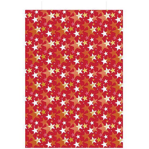 Sachet Cadeau Etoile 124.5X20Cm - Les Couleurs De L Em