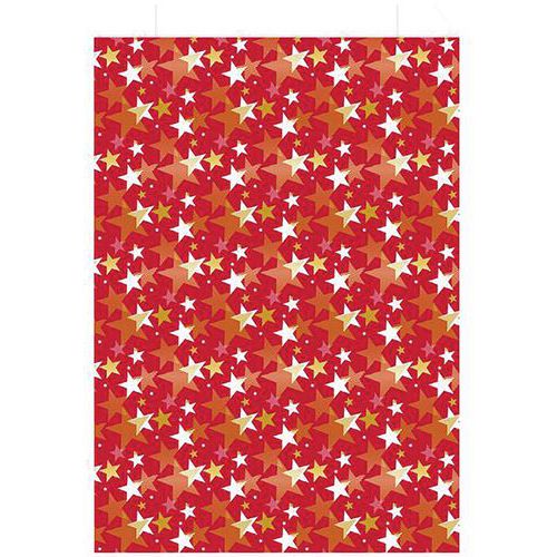 Sachet Cadeau Etoile 186X35Cm - Les Couleurs De L Em