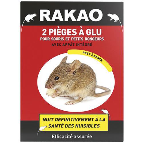 Lot De 2 Plaques Glu Souris Rakao - Rakao