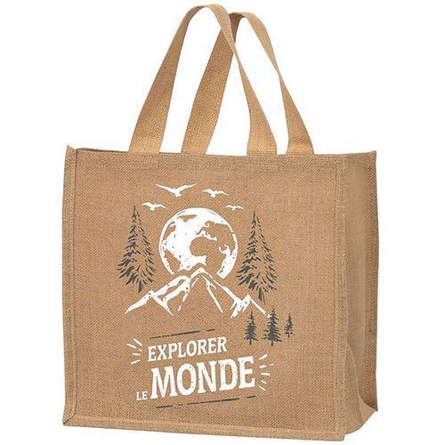 Sac Cabas Jute Decor Montagnes 30L - Sphere