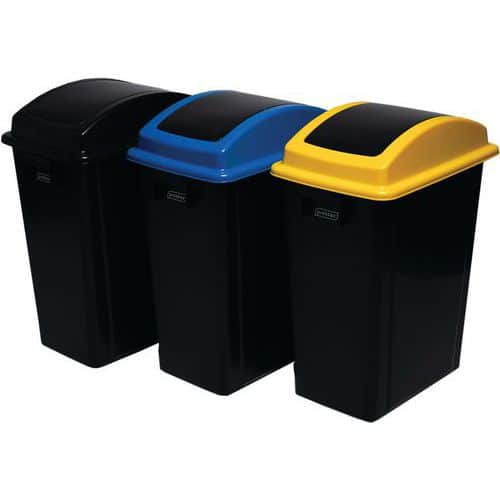 Poubelle en plastique 70% recyclé - 40L - Probbax