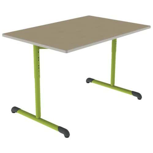 Table Bandana rectangulaire réglable T3/T6 DL strat polyuréthane Mobidecor