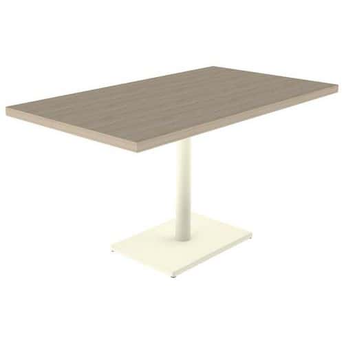 Table Menorca T6 rectangulaire plateau ép. 40 mm stratifié ABS Mobidecor