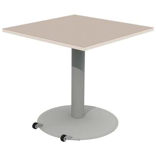 Table Mano mobile 80 x 80 cm T6 plateau stratifié alaisé Mobidecor