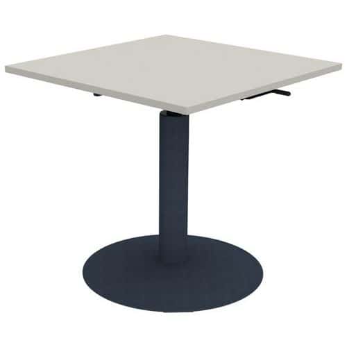 Table Mano 80 x 80 cm hauteur réglable plateau stratifié ABS Mobidecor