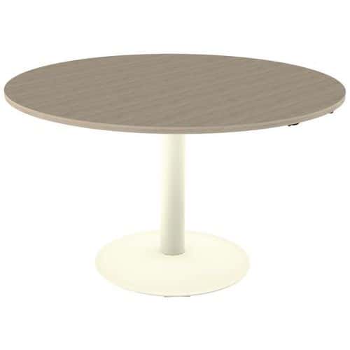 Table Mano ronde hauteur réglable plateau stratifié ABS Mobidecor