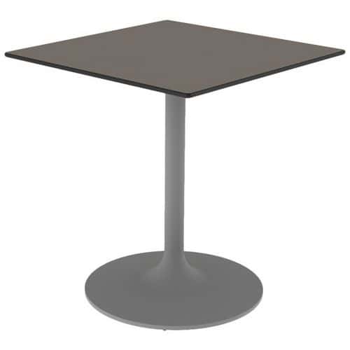 Table Eko carrée plateau compact piètement central Mobidecor