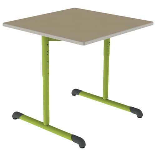 Table Bandana 80x80 cm réglable T3/T6 dégag. latéral stra polyuréthane Mobidecor