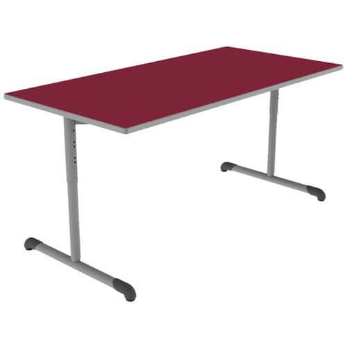 Table Bandana rectangulaire réglable T3/T6 DL strat polyuréthane Mobidecor