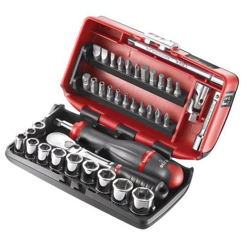 Coffret douilles 1/4 6 pans en pouces - RL.NANO-U1