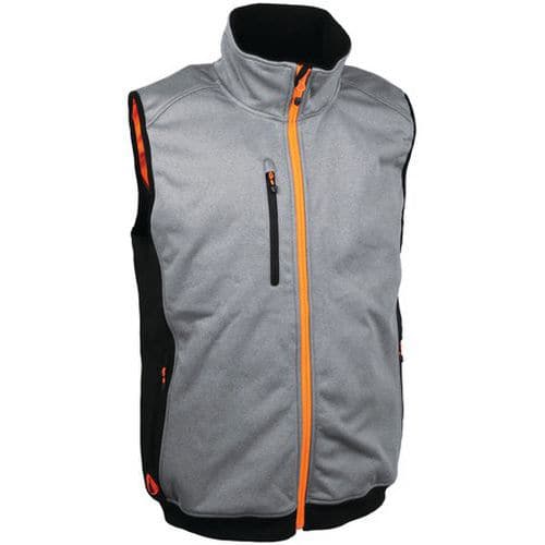 Gilet Softshell gris 96% polyester et 4% elasthanne 300g/m² - Singer Safety