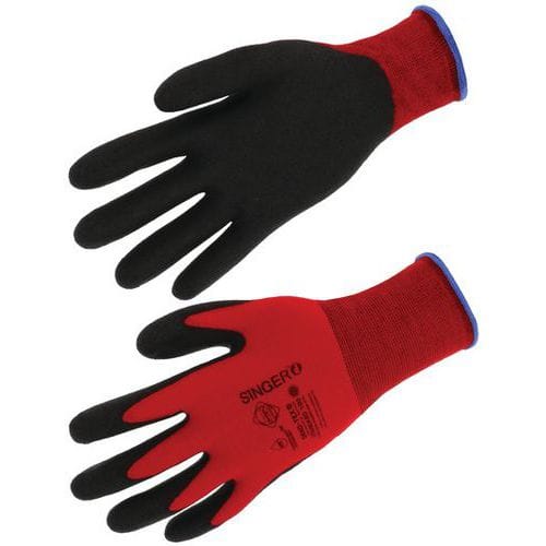 Gants tricot PVC - polyamide sans couture jauge 15 - Singer Safety