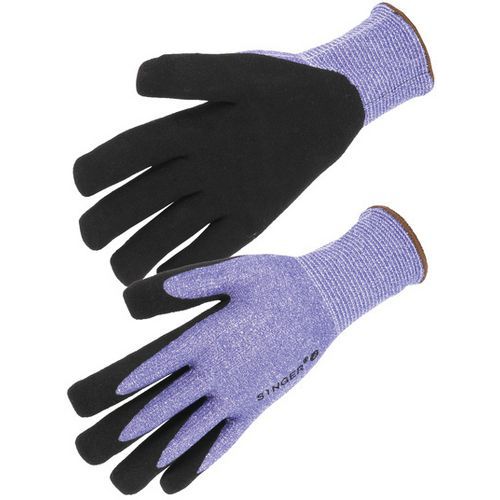 Gants special protection coupures piqures sur la paume - Singer Safety